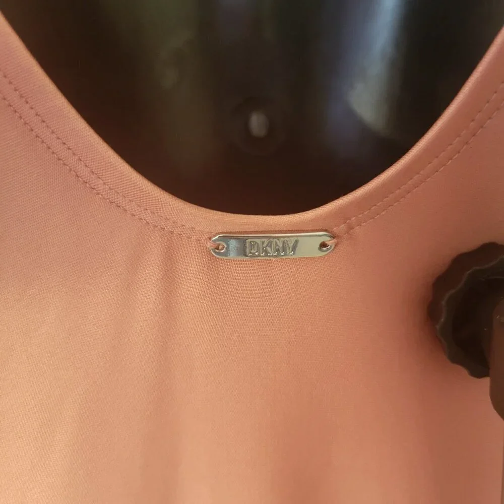 DKNY Peek-a-Boo Twist One-Piece Swimsuit - Picture 7 of 7